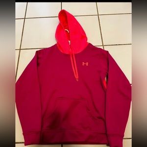 Women’s small under armour two tone pink hoodie.